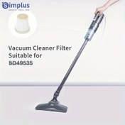 Resim 1 adet Simplus Yıkanabilir Vakum Temizleyici Filtresi, Kolay Kurulum, BD49535 Modelleriyle Uyumlu, Dayanıklı Plastik Malzeme, Pil Gerektirmez 