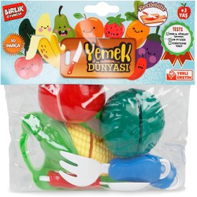 Resim Birlik Oyuncak 10 Parçalı Meyveli Kesilebilen Yemek Dünyası - Standart / Standart 