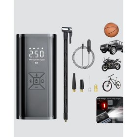 Resim Zero Land Nrzsnt Kablosuz Dijital Lastik Şişirme Pompası LED Işıklı 80W 