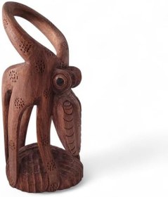 Resim Ahşap Ahtapot Şişe Tutucu Şarap Şişe Standı 