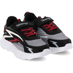 Resim Slazenger Error I Erkek Çocuk Cırt Cırtlı Siyah Günlük Spor Ayakkabısı 