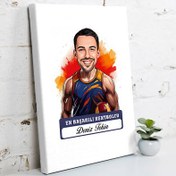 Resim Karikatürlü En Başarılı Erkek Hentbolcu Kanvas Tablo 