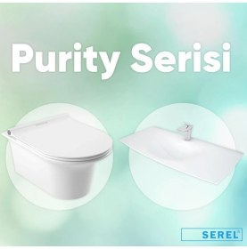 Resim Serel Purity Asma Klozet Kapak Hariç PR10ADS110H 