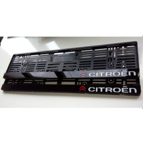 Resim Citroen Yazılı Logolu Pleksi Plakalık Takımı 2'Li Set 548332010 