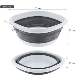 Resim Pazar Kapısı Katlanır Badya Akordiyon Leğen 10 Litre 