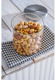 Resim Acar Pureline Metal Kapaklı Cam Kavanoz - 10 Cm Şeffaf 