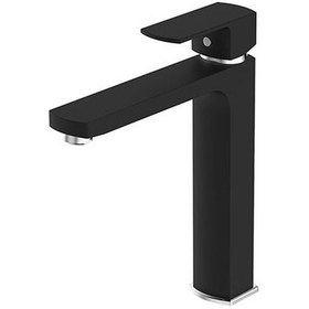 Resim Bien Salvo Orta Boy Yüksek Tip Lavabo Bataryası İpeksi Mat Siyah 