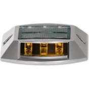 Resim Güneş Enerjili Yol Butonu Sarı, Solar Çakar Buton 