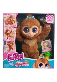 Resim Giochi Presiozi Sesli Ve İnteraktif Furreal Yavru Maymun Fıstık 40 Cm Fur06000 Kahverengi 