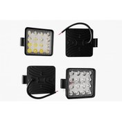 Resim carup 4 Adet Çalısma Lambası 16 Ledlı Kare 10-30v 48w 
