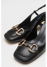 Resim Luvishoes Karol Siyah Kadın Topuklu Ayakkabı Siyah 