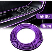 Resim Araç İçi Dekoratif Torpido Ve Kapı Döşeme Fitili Neon Ip 5 Metre Mor 