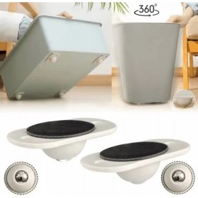 Resim Hane216 Pratik Eşya Kaydırma Aparatı Taşıyıcı Bilyeli Teker 4'lü Set 