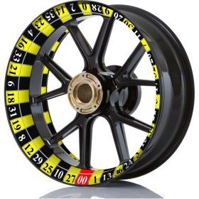 Resim Sayılı Motosiklet Uyumlu Jant Şeridi 17 Inc Sticker Full Takım Set 