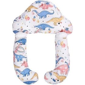 Resim Flybuy Jurassic Şekilli Yastık, Bebekler İçin Sakinleştirici Uyku Yastığı, Düzeltme İşlevli 