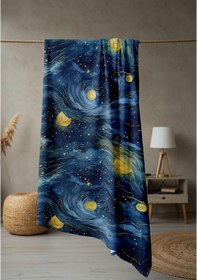 Resim Dijital Baskı Plaj Deniz Havlusu Modern Desenli Peştamal 80x160 Cm Hvl0058 Renkli 