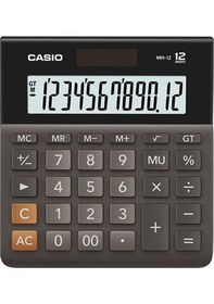 Resim Casio MH-12-BK Masaüstü 12 Hane Hesap Makinesi 