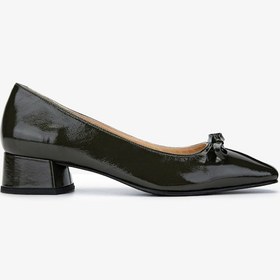 Resim Valmenti Kadın Hakiki Deri Yeşil Topuklu Ayakkabı 33 0804 Bn Ayk Sk24-25 Yesıl Rgn YESIL 