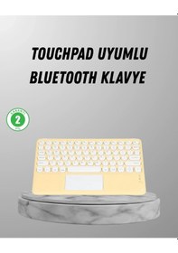 Resim Ceylan Adam Bluetooth Klavye Kablosuz, Sessiz Tuşlu, Android Apple Uyumlu iOS Windows , Kompakt Taşınabil 