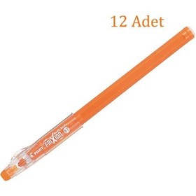 Resim Pilot Frixion Ball Stick Roller Silinebilir Jel Kalem 0.7 mm Turuncu F04-O 12 Adet 