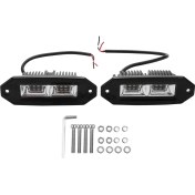 Resim Explosion1 LED Işık Çubuğu, 40W Flush Montaj LED Pods, 2pcs Yol Yedekleme Sürüş Işıkları Jeep Tampon Için Sis Lambası Atv Utv Suv Kamyon Teknesi (Yurt Dışından) 