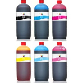 Resim QC Canon imagePROGRAF W7200 Uyumlu Yazıcı Mürekkep Seti 1000ml 4 Renk 