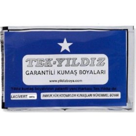 Resim Tek Yıldız Kumaş Boyası Orta Lacivert 