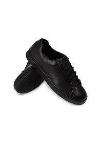 Resim Deery Hakiki Deri Siyah Erkek Sneaker Ayakkabı - 01955Msyhc01 Siyah 