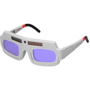 Resim Lemestar Güneş Enerjisi Otomatik Kararan Kaynak Camları Argon Ark Kaynağı Elektrikli Kayn Gri 