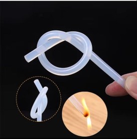 Resim Silikon Tabancası İçin İnce Silikon Çubuk 10 Lu Paket - Şeffaf 