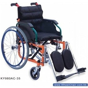 Resim Medikaltec Ayak Çıkar Yan Kol Çıkar Çocuk Tekerlekli Sandalye 