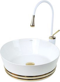 Resim Pure Concept Pure Gold Beyaz Tezgah Üstü Çanak Lavabo Gw-893 