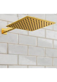 Resim İsaoğlu Yapı Gold Ankastre Duş Seti Altın Ankastre Duş Sistemi Komple Takım Gold 