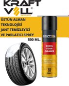 Resim Kraftvoll Jant Temizleyici ve Parlatıcı Köpük Sprey 500 Ml (Made in Germany) 