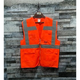 Resim Vento Mühendis Tipi Reflektörlü Ikaz Yeleği (Turuncu) 