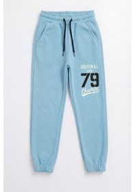 Resim Fyk Kids 5'li Baskı Detaylı Beli Lastikli Erkek Çocuk Jogger Eşofman Altı Mavi-füme-gri-siyah-kırmızı 