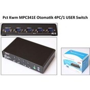 Resim MPC341E Swıtch 4 Port Vga+Ps2 1.8 M/f Kablolu Manuel Kwm Swıtch Oem 