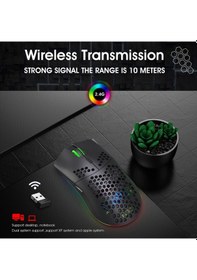 Resim HXSJ T66 Kablosuz 3 Modlu Mouse - 650 Mah Batarya -12000 Fps - 20G - Rgb Aydınlatma 