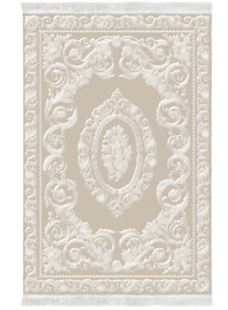 Resim Alanur Home Eko Trend Djt Yıkanabilir Kaymaz Taban Oval 3 Lü Yatak Odası Takımı 747 Klasik Bej 