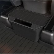 Resim Tesla Model Y Çöp Kutusu Aksesuarları İçin Arka Orta Konsol Saklama Kutusu Düzenleyici, Renk: Siyah 