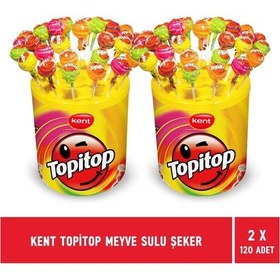 Resim Kent Topitop Meyve Sulu Şekerleme Kavanoz 2 x 120'li 