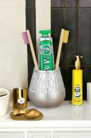 Resim STAR MASTER Diş Fırçası Kabı Diş Fırçalığı Fırçalık Model 3 Smdisfircalikm3Gumus 