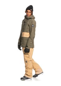 Resim Quıksılver Quiksilver Black Alder Stretch Gore-tex Erkek Yeşil Snowboard Ceketi Cre0 Haki 