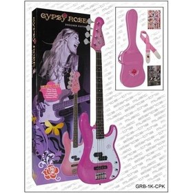 Resim Valencia Gypsy Rose GRB1KCPK Bas Gitar Seti (Pembe) | PJ Manyetik - Kısa Skala (Rahat) - Amfi Dahil 