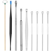 Resim Yifomall Parlak Kulak Temizleme Seti - 9 Parça Işıklı Kaşık İle Pratik Ve Etkili Bakım 