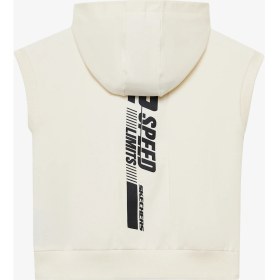 Resim Skechers B 2 Yard Fleece Sleeveless Sweatshirt Büyük Erkek Çocuk Offwhite Sweatshirt Sk2510076-102 