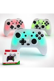 Resim YUES Switch Pro Controller | Işıklı Oyun Kolu - Switch / Switch Lite / OLED / PC / Android Uyumlu 