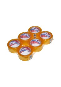 Resim Alfa Bant Şeffaf Koli Bandı / 45 mm x 100 Metre / 6'lı Paket 