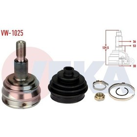 Resim Aks Kafası Sol-sag On Dıs Volkswagen Golf Iv 1j1 1.6i 36x30x53 Uzunluk 129 Mm 1997-2005 1j0498099b 
