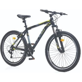 Resim Corelli Felix 3.0 - 13'' Kadro 26 Jant Dağ Bisikleti - Siyah - Sarı / Gri Sarı / Gri 